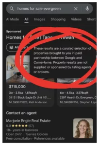 Google immo listings in gebruikt ComeHome data als basis